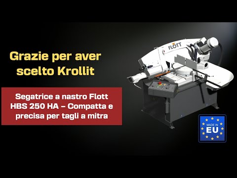 Sega a nastro per metallo Flott trice a nastro HBS 250 HA