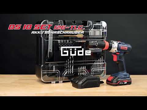 Guede BS 18 Tragbares Elektrowerkzeug, 126-teiliges Set