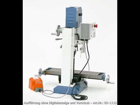 Bernardo BF 28 BDC Bohr- und Fräsmaschine mit 3-Achs-Digitalanzeige ES-12 V und automatischem X-Achsen-Vorschub AL 280 D