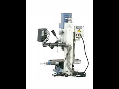 Bernardo KF 16 Vario Bohr- und Fräsmaschine mit 3-Achs-Digitalanzeige DT 40 – Bohrer Ø 16 mm, Planfräser Ø 50 mm, Tisch 400 × 120 mm, Schwenkkopf -90°/+90°, 0,5 kW Motor, 230 V Einphasenstrom, Gewicht 60 kg