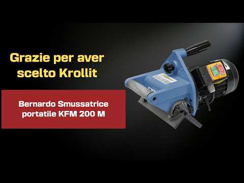 Tragbare Anfasmaschine Bernardo KFM 200 M – 400 V, Fasen bis 10 mm, Winkel 15°-45°