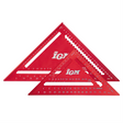 Squadra da carpentiere Carpenter Square in duralumin con scala laser 0°–90° e tacche ogni 5 mm, versione 180 e 300 mm