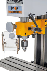Trapano-fresatrice M4P MD 10 HS / 230 V con mandrino portapunte 1-10 mm e protezione di sicurezza aperta