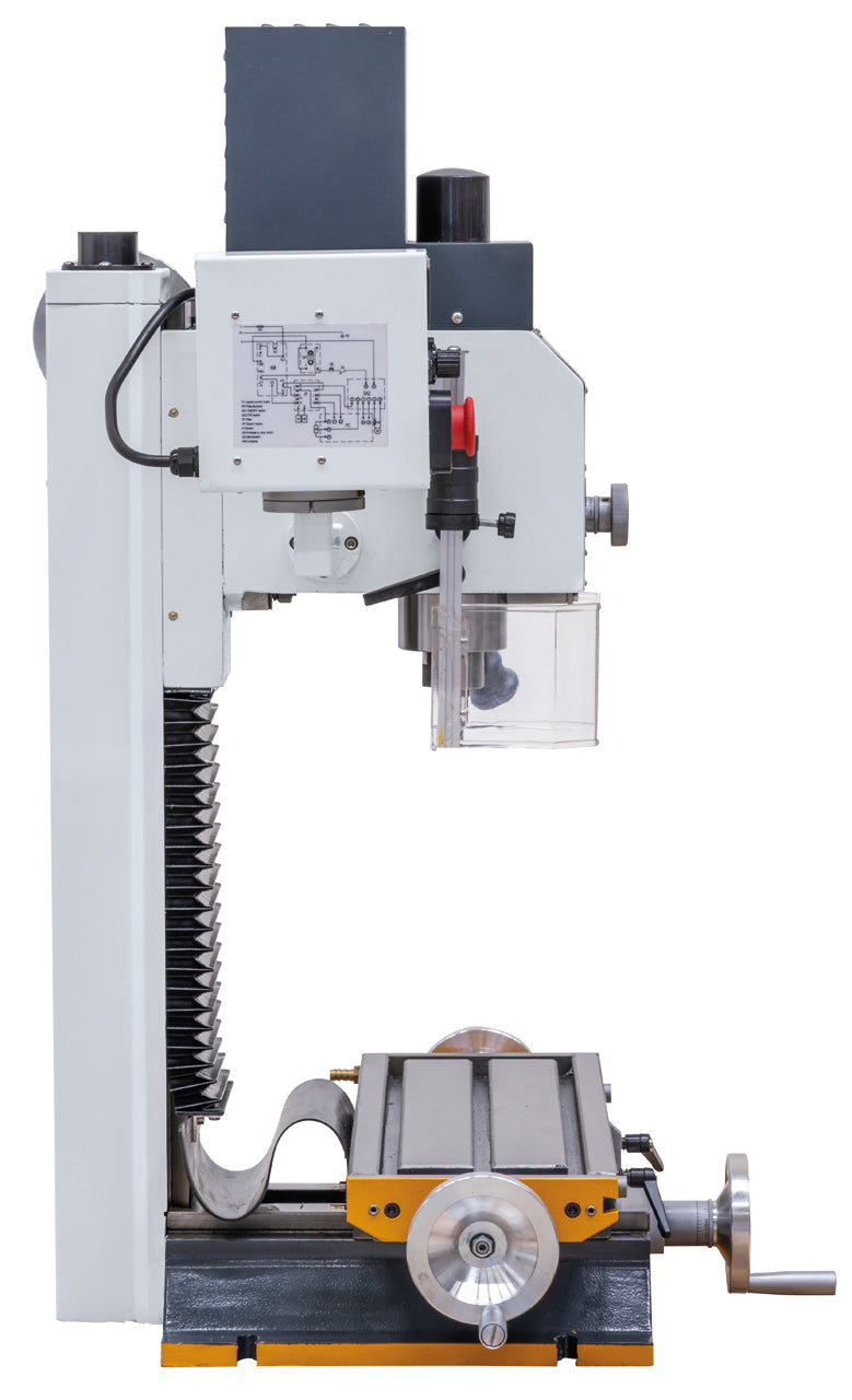 Trapano-fresatrice M4P MD 20 Vario, vista di profilo dal lato sinistro